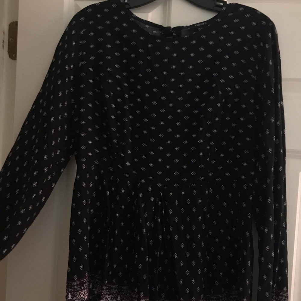 Black Pattern Romper